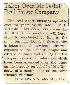 McCaskill Company sold